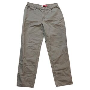 Faded Glory Authentic Jeans Straight Leg 5-Pocket Brown Olive 16
